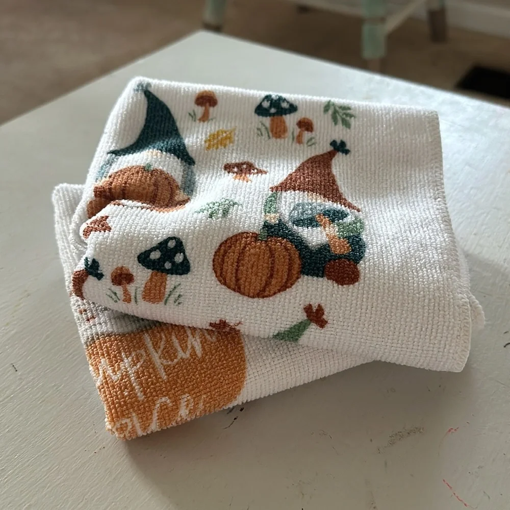 Set of Two Fall Hand Towels